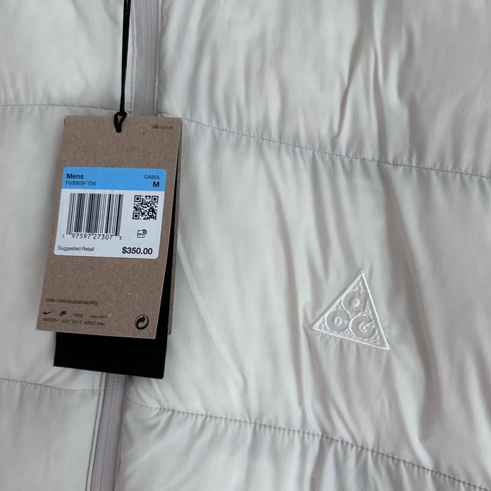 Nike ACG Lunar Lake Prima Loft‎ Jacket NWT Summit White
